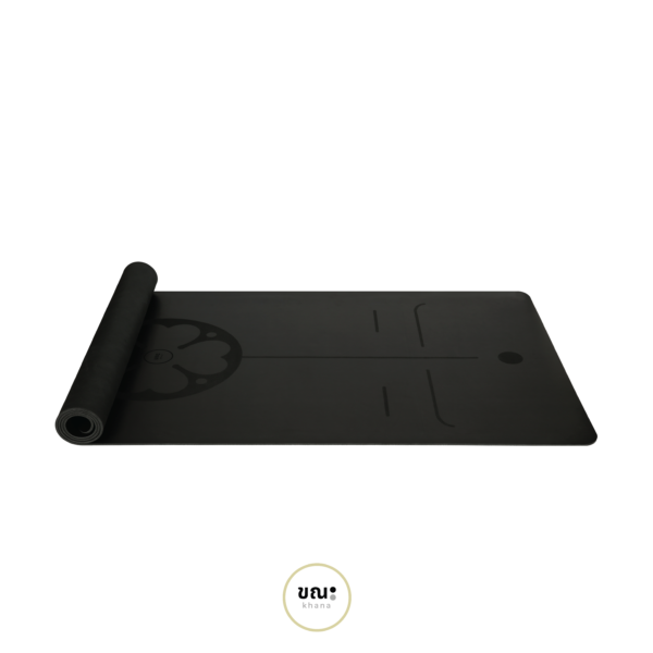 เสื่อโยคะ ขณะ สีดำ Black Clover Yoga Mat KHANA (183x68cm 5mm)